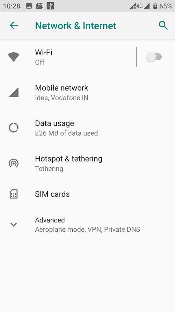 click on hotspot and tethering