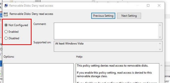 click on enable to disable usb port in windows 10