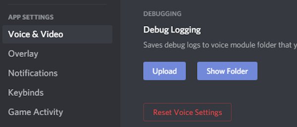 reset voice settings in discord