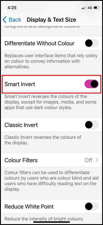 smart invert selected
