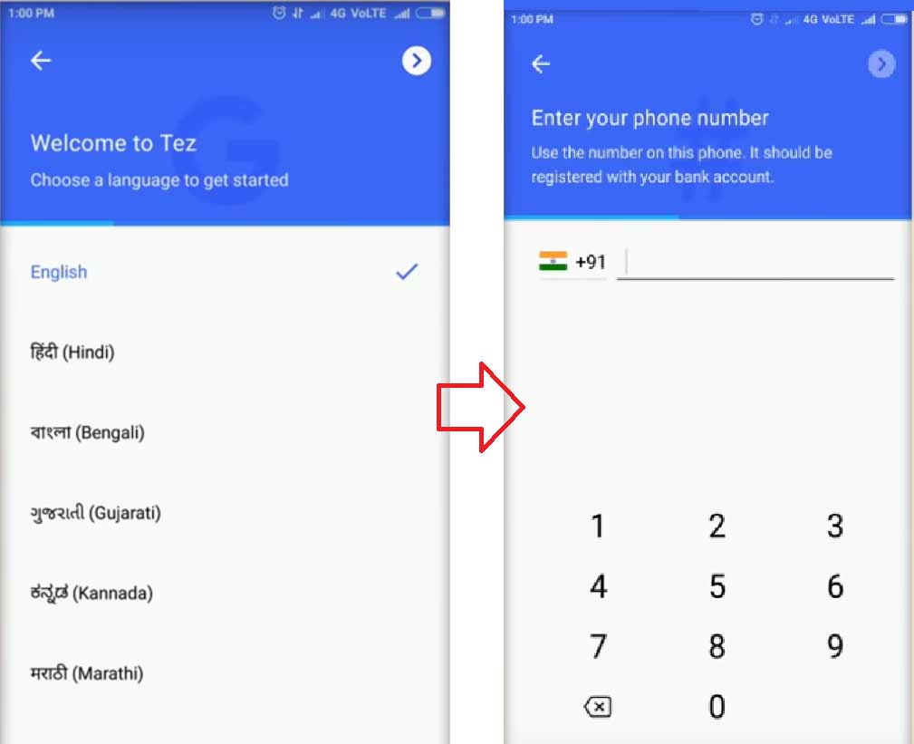 Download Google Pay App Tez from Playstore