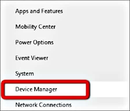 right click on windows icon and select device manager