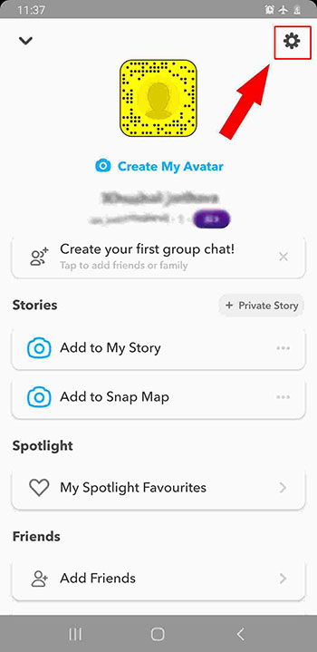 open settings