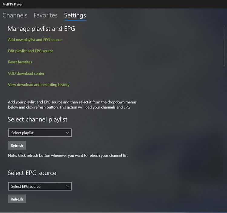 MyIPTV player
