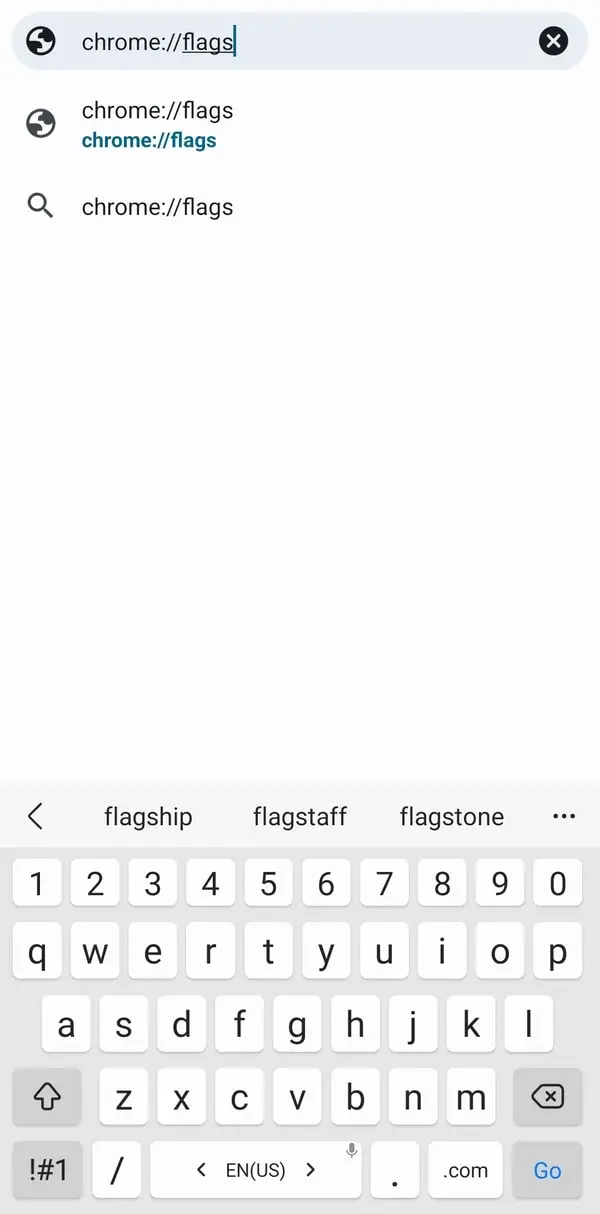 open chrome flags